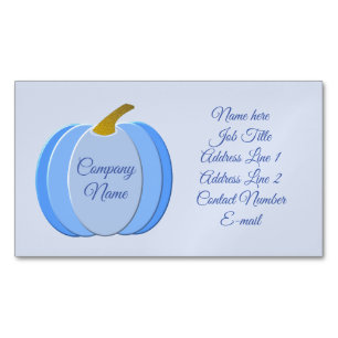 Niedlich Blue Baby Boy Pumpkin Custom Magnetische Visitenkarte