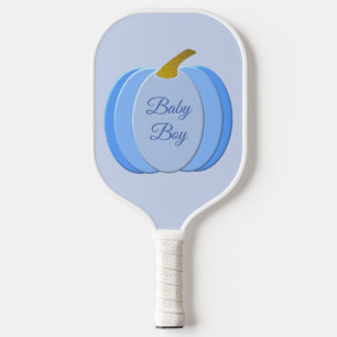 Niedlich Blue Baby Boy Pumpkin Custom Pickleball Schläger