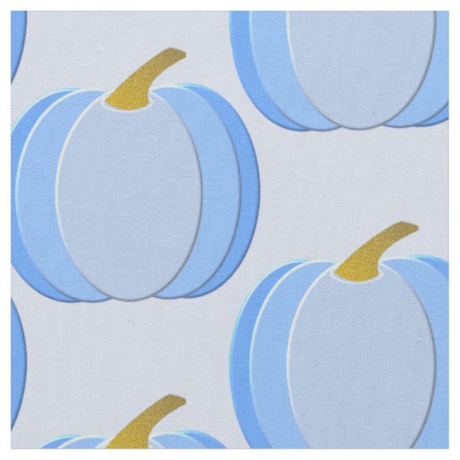 Niedlich Blue Baby Boy Pumpkin Custom Stoff (Nahaufnahme)