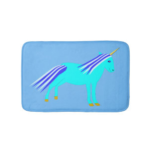 Niedlich Blue Baby Boy Unicorn Badematte