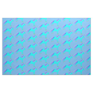 Niedlich Blue Baby Boy Unicorn Gemustert Stoff