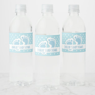Niedlich Blue Baby Boy's Feet Illustration Shower
