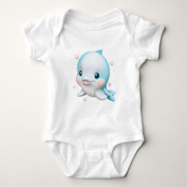 Niedlich Blue Baby Dolphin Baby Strampler