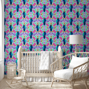 Niedlich Blue Birds Muster Kids Kinderzimmer Room Tapete