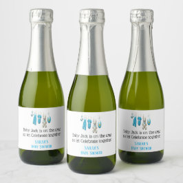 Niedlich Blue Boy Baby Dusche Personalisiert Mini