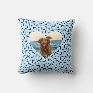 Niedlich Blue Dog Foto Custom Kissen