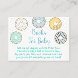 Niedlich Blue Donut Baby Showbuchkarten Begleitkarte