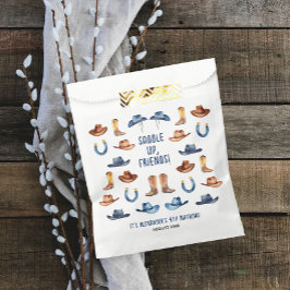 Niedlich Blue First Rodeo Reitstall Name Wasserfar Geschenktütchen