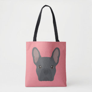Niedlich Blue French Bulldog Tote Bag Tasche