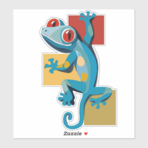 Niedlich Blue Gecko Reptile Lovers Aufkleber