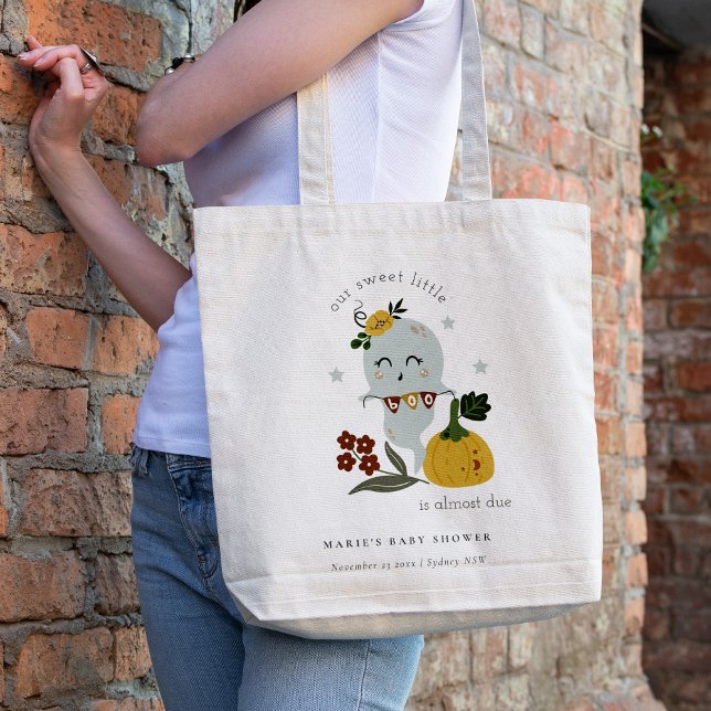 Niedlich Blue Halloween Ghost Little Boo Baby Dusc Tragetasche (Von Creator hochgeladen)