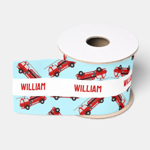 Niedlich Blue Individuelle Name Fire Kindergeburts Ripsband