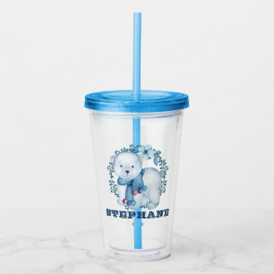 Niedlich Blue Kids Polar Bear Acryltrinkbecher