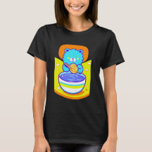 Niedlich Blue Lion Enjoying Ramen Noodles