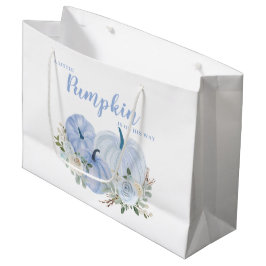 Niedlich Blue Little Pumpkin Baby Dusche Große Geschenktüte