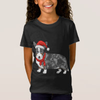 Niedlich Blue Merle Cardigan Corgi Weihnachtsmannm