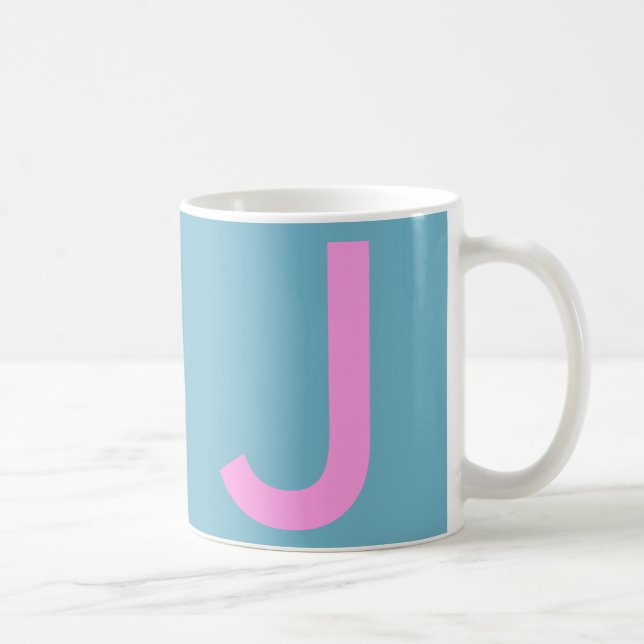 Niedlich Blue Monogram Travel Kaffeetasse (Rechts)