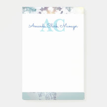 Niedlich Blue Personalisiert Monogramm Name