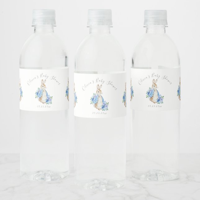 Niedlich Blue Peter Rabbit Baby Dusche (Flaschen)