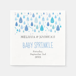 Niedlich Blue Raindrops Paare Kinderdusche / Sprin Serviette