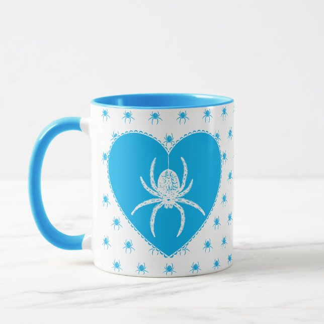 Niedlich Blue Spider Tasse (Links)