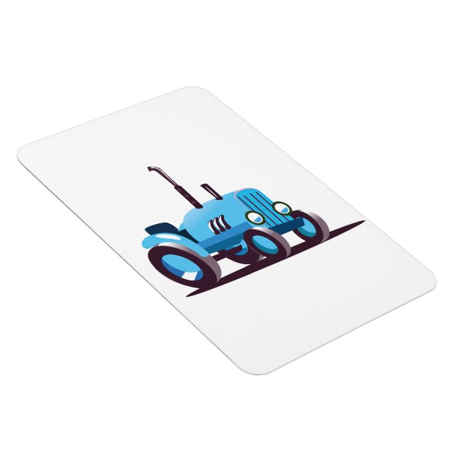 Niedlich-Blue-Traktor Magnet (Rechte Seite)