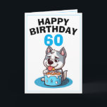 Niedlich Blue und White Husky Husband 60. Geburtst Karte<br><div class="desc">Niedlich Blue und White Husky Husband 60. Geburtstag, ein lustiges und cooles Design für jeden, der eine einzigartige Geburtstagskarte für seinen Ehemann zum Geburtstag sucht. Das Design ist auffallend, es verfügt über einen niedlichen Husky mit Geburtstagstorte und bearbeitbaren Textinformationen. Wenn Sie Probleme mit der Anpassung der Vorlage haben, können Sie...</div>