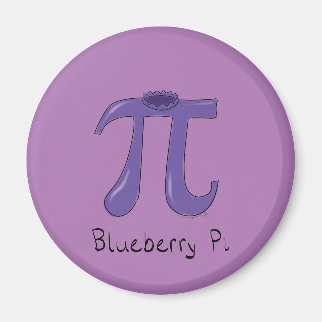 Niedlich Blueberry Pi Symbol Mathematiker Lehrer Magnet (Vorne)