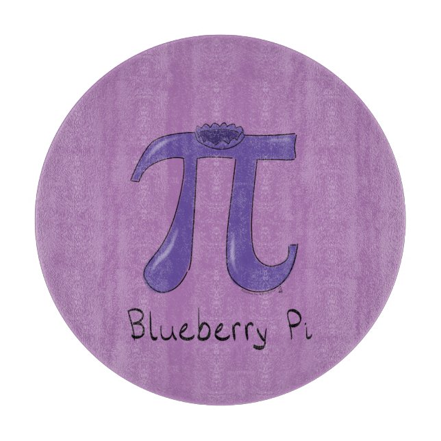 Niedlich Blueberry Pi Symbol Mathematiker Lehrer Schneidebrett (Vorderseite)