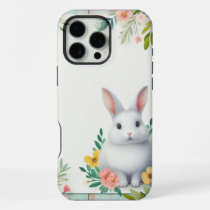 Niedlich, blumenfreudig Osterhase iPhone 16 Pro Max Hülle