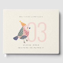 Niedlich Blush Pink Boho Birdie jedes Alter Geburt