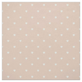 Niedlich Blush Pink Polka Dot Hearts Stoff
