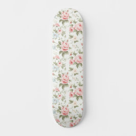 Niedlich Blush Pink Roses Alle-over-Muster Skateboard