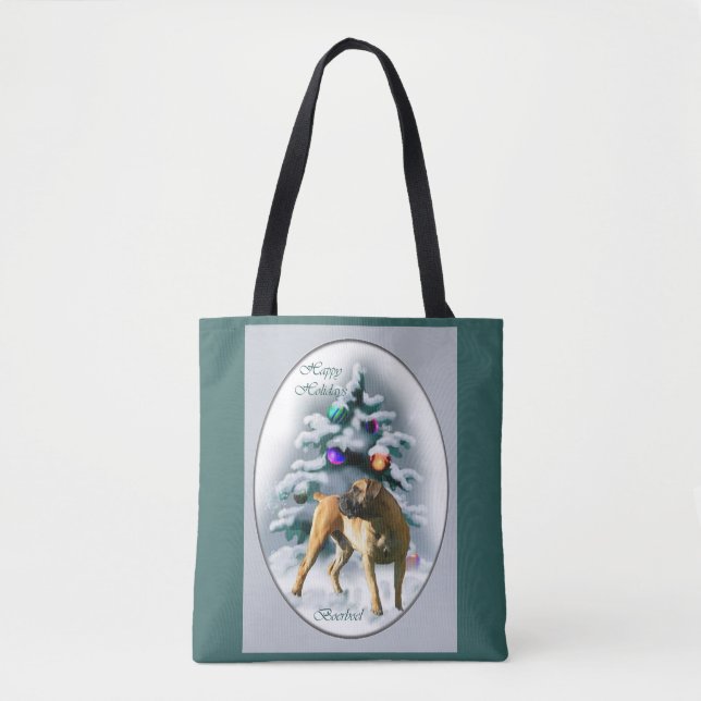 Niedlich Boerboel Weihnachten Tasche (Vorderseite)