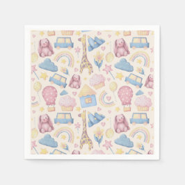 Niedlich Boho Baby Dusche Serviette