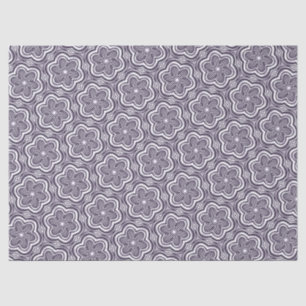 Niedlich Boho Blume Muster Floral Hübsch Lila Grau Seidenpapier