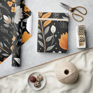 Niedlich Boho Blume Muster, Whimsical Floral Boho Geschenkpapier