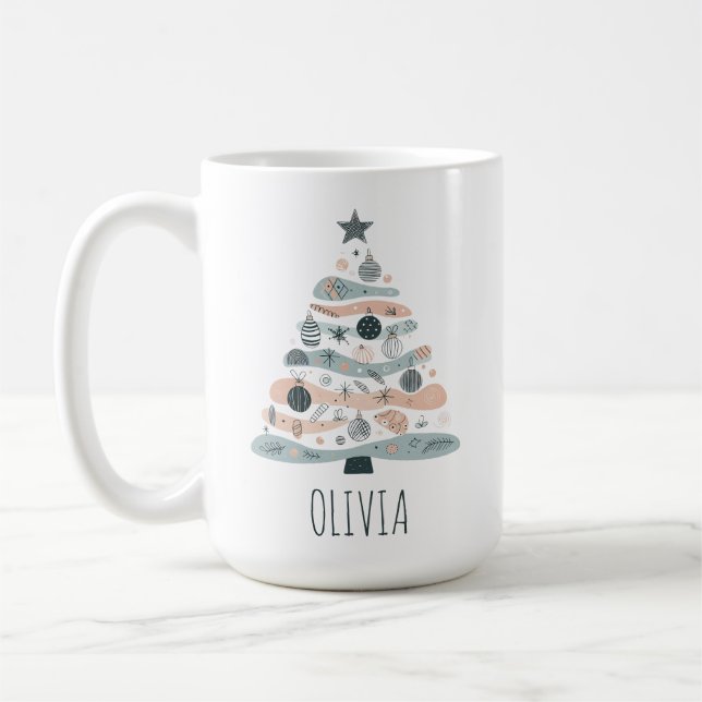 Niedlich Boho Christmas Tree Kaffeetasse (Links)