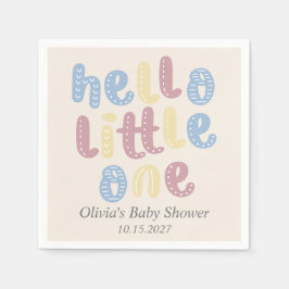 Niedlich Boho Hello Little One Baby Dusche Serviette