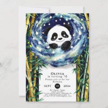 Niedlich Boho Panda Birthday