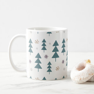 Niedlich Boho Pastel Weihnachtsbaum Woodland Feier Kaffeetasse