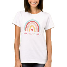 Niedlich Boho Rainbow Heart Mama Mama Mütter Day