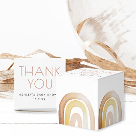 Niedlich Boho Rainbow Vielen Dank Baby Dusche Geschenkschachtel