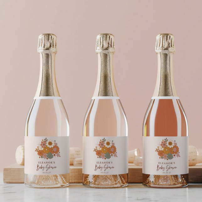 Niedlich Boho Retro Floral Baby Dusche Individuell (Von Creator hochgeladen)