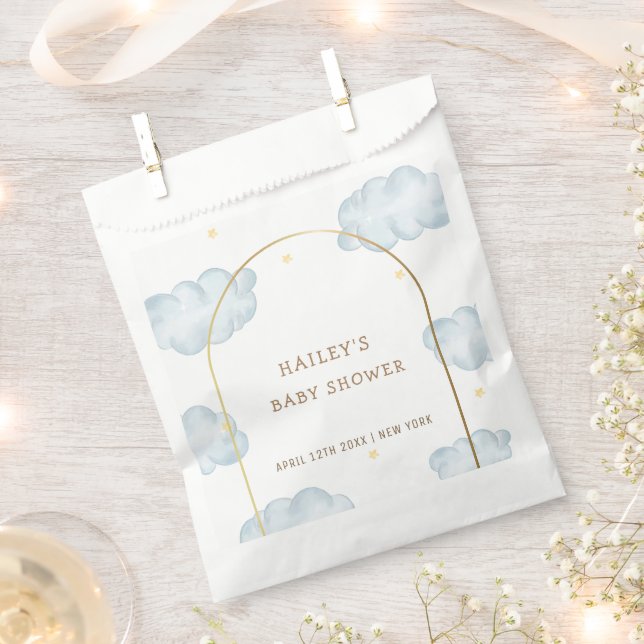 Niedlich Boho Star Cloud Arch Boy Babydusche Geschenktütchen (Ausgeschnitten)