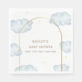 Niedlich Boho Star Cloud Arch Boy Babydusche Serviette