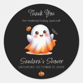 Niedlich Boo Ghost Baby Dusche Runder Aufkleber