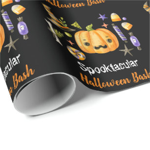 Niedlich Boo Pumpkin Spooktacular Halloween Bash B Geschenkpapier