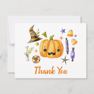 Niedlich Boo Pumpkin Spooktacular Halloween Bash P Dankeskarte