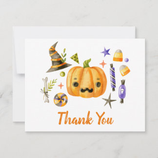 Niedlich Boo Pumpkin Spooktacular Halloween Bash P Dankeskarte
